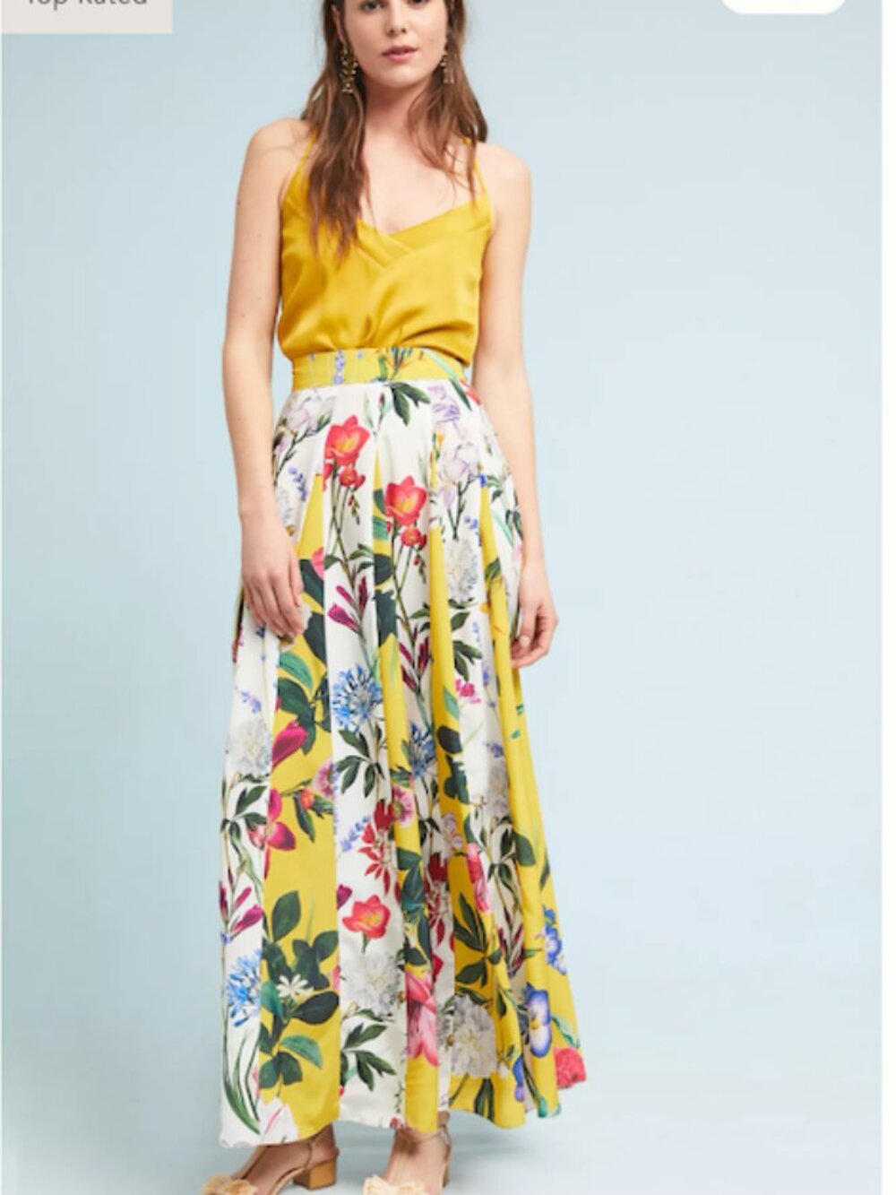 Rococo Sand "Aprile" Floral Maxi Skirt by Anthropologie